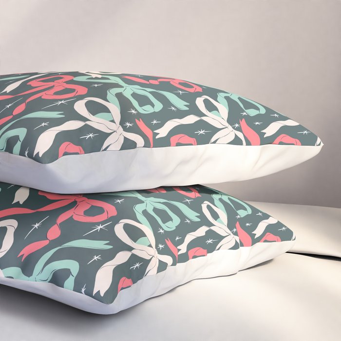 Christmas Ribbon Bows Pillow Sham Gallery Image 3