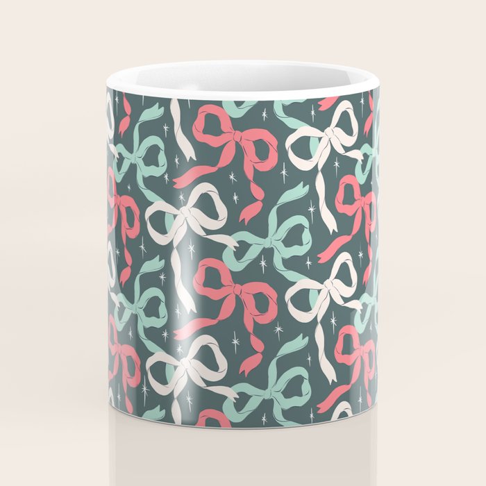 Christmas Ribbon Bows Coffee Mug Gallery Image 4