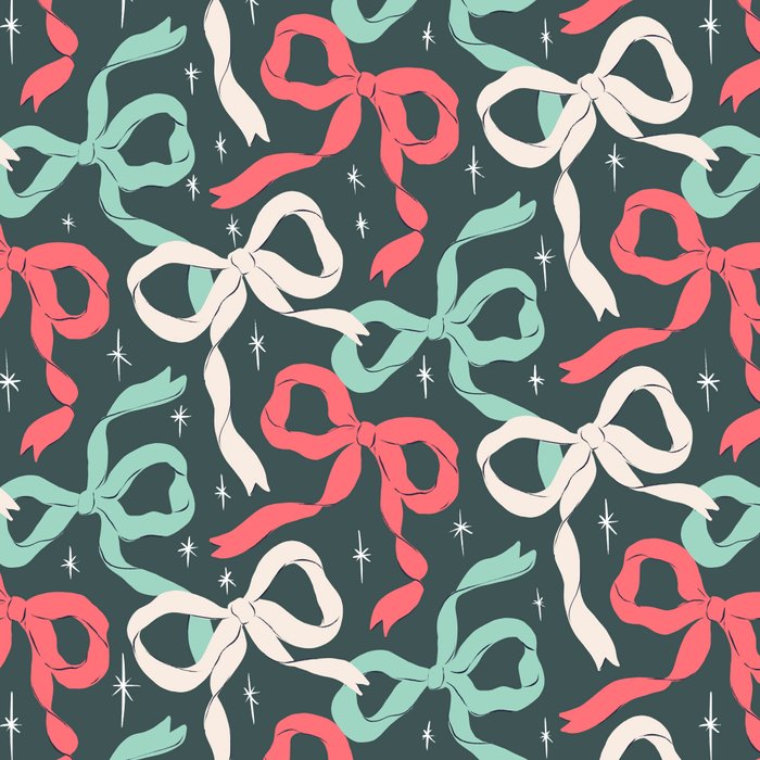 Christmas Ribbon Bows Coffee Mug Gallery Image 2