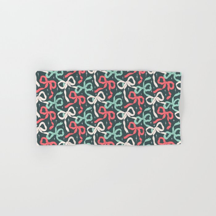 Christmas Ribbon Bows Bath Towel Gallery Image 1