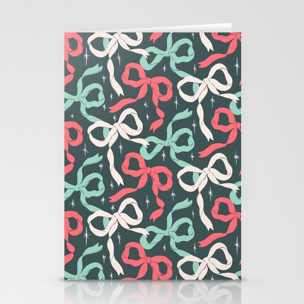 Christmas Ribbon Bows Stationery Card Gallery Image 1