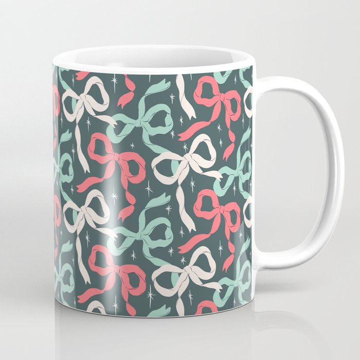 Christmas Ribbon Bows Coffee Mug Gallery Image 1