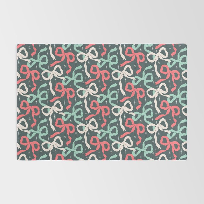 Christmas Ribbon Bows Rug Gallery Image 2