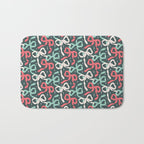 Christmas Ribbon Bows Bath Mat Gallery Image 1