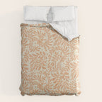 abstract retro shapes earthy leaves Comforter Gallery Image 6