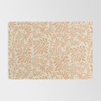 abstract retro shapes earthy leaves Rug Gallery Image 2