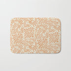 abstract retro shapes earthy leaves Bath Mat Gallery Image 1