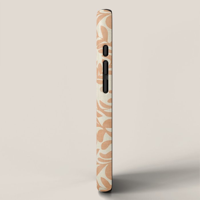 abstract retro shapes earthy leaves iPhone Case Gallery Image 2