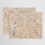 abstract retro shapes earthy leaves Placemat Gallery Image 1