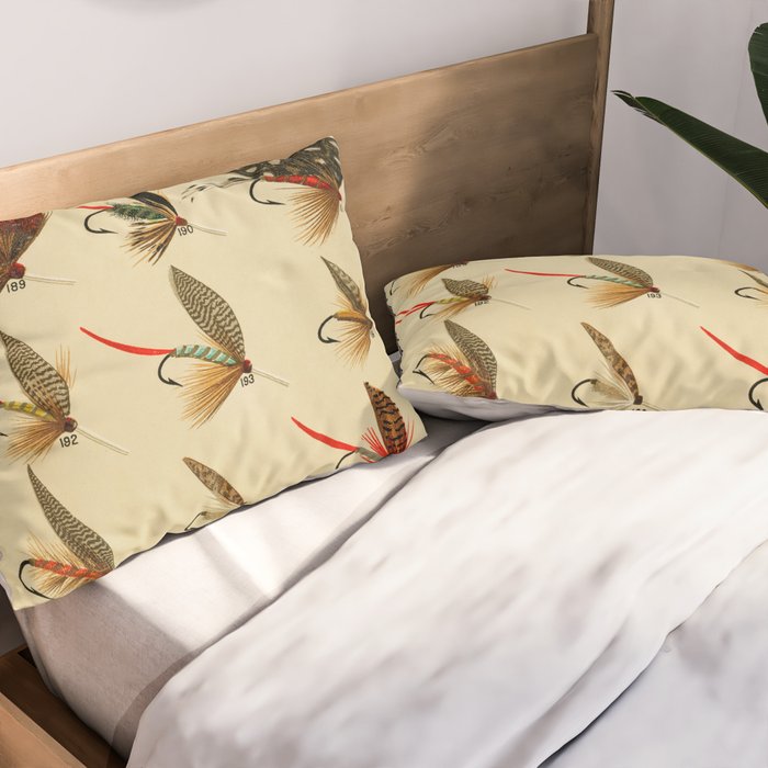 Illustrated Trout Fishing Flies Chart from Favorite Flies and Their Histories  Pillow Sham Gallery Image 2
