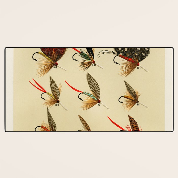 Illustrated Trout Fishing Flies Chart from Favorite Flies and Their Histories  Desk Mat Gallery Image 3