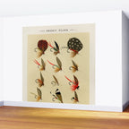 Illustrated Trout Fishing Flies Chart from Favorite Flies and Their Histories  Wall Mural Gallery Image 2