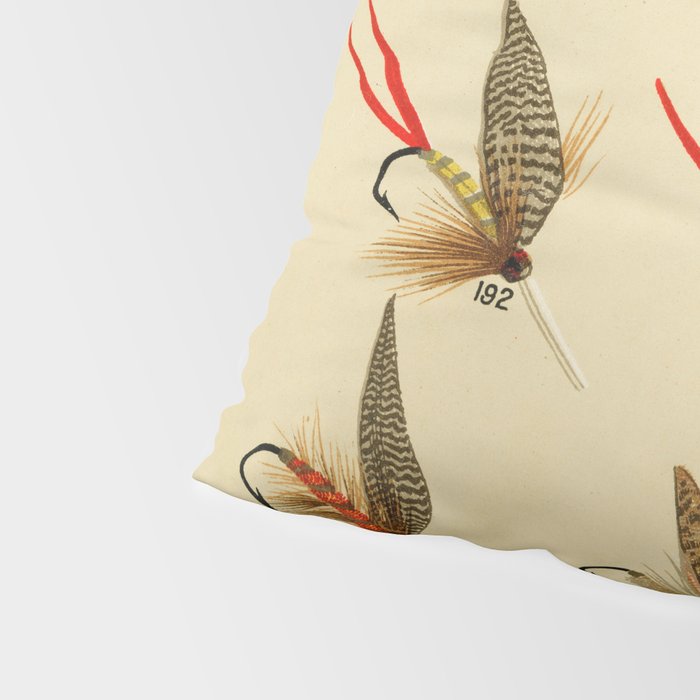 Illustrated Trout Fishing Flies Chart from Favorite Flies and Their Histories  Pillow Sham Gallery Image 4