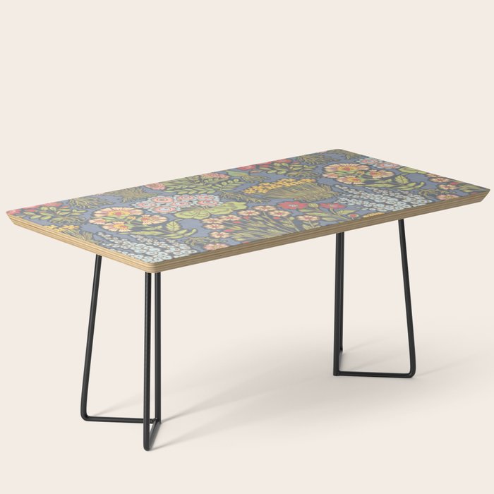 Floral Botanical Mille Fleur Pattern Coffee Table Gallery Image 1
