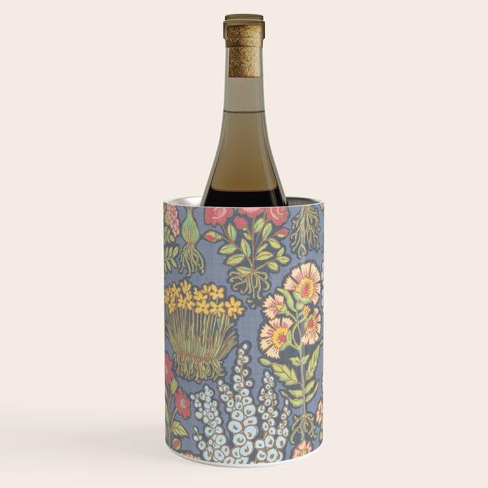 Floral Botanical Mille Fleur Pattern Wine Chiller Gallery Image 3