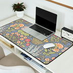 Floral Botanical Mille Fleur Pattern Desk Mat Gallery Image 2