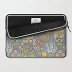 Floral Botanical Mille Fleur Pattern Laptop Sleeve Gallery Image 2