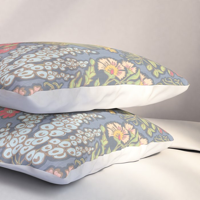 Floral Botanical Mille Fleur Pattern Pillow Sham Gallery Image 3