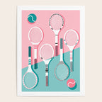 Got Served - tennis country club sports athlete retro throwback memphis 1980s style neon palm spring Poster Gallery Image 4