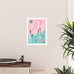 Got Served - tennis country club sports athlete retro throwback memphis 1980s style neon palm spring Poster Gallery Image 2