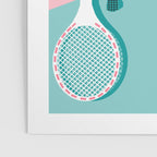 Got Served - tennis country club sports athlete retro throwback memphis 1980s style neon palm spring Poster Gallery Image 3