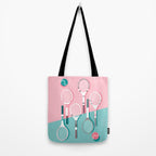 Got Served - tennis country club sports athlete retro throwback memphis 1980s style neon palm spring Tote Bag Gallery Image 2