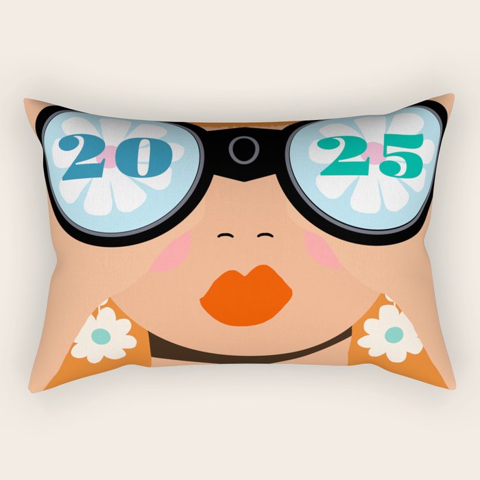 2025 Calendar - Seeking New Horizons Rectangular Pillow Gallery Image 1