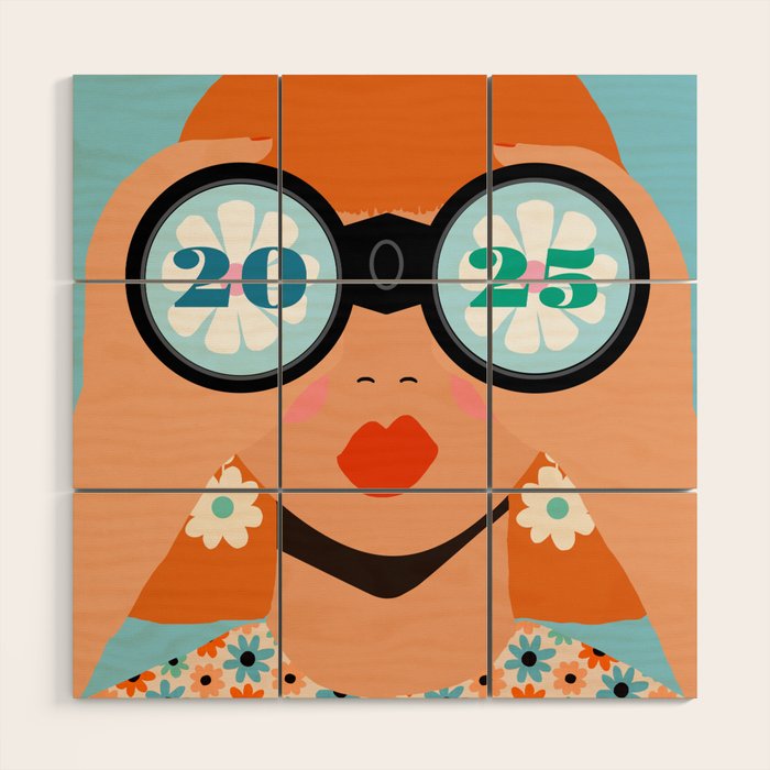 2025 Calendar - Seeking New Horizons Wood Wall Art Gallery Image 1