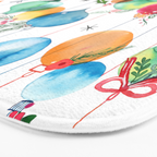Holiday 2025 Christmas Colorful Baubles Bath Mat Gallery Image 3