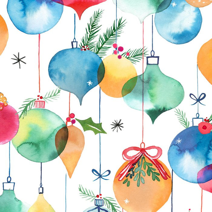Holiday 2025 Christmas Colorful Baubles Coffee Mug Gallery Image 2
