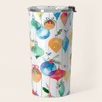 Holiday 2025 Christmas Colorful Baubles Travel Mug Gallery Image 2
