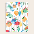 Holiday 2025 Christmas Colorful Baubles Notebook Gallery Image 4