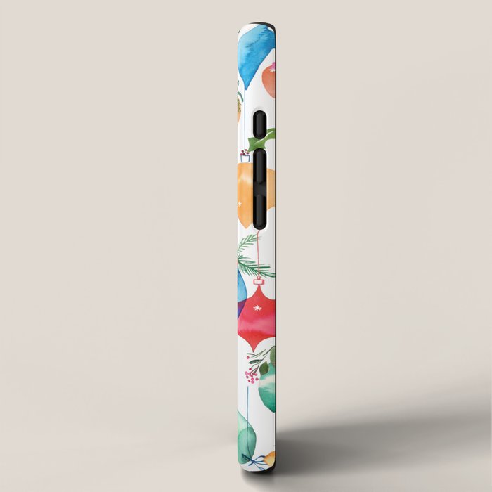 Holiday 2025 Christmas Colorful Baubles iPhone Case Gallery Image 2