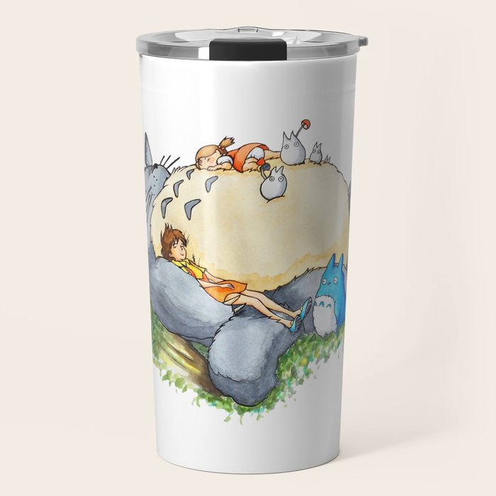 Ghibli forest illustration Travel Mug Gallery Image 1