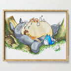 Ghibli forest illustration Serving Tray Gallery Image 1