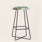 Ghibli forest illustration Stool Gallery Image 1