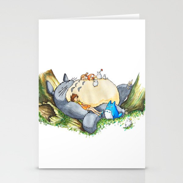 Ghibli forest illustration Stationery Card Gallery Image 2