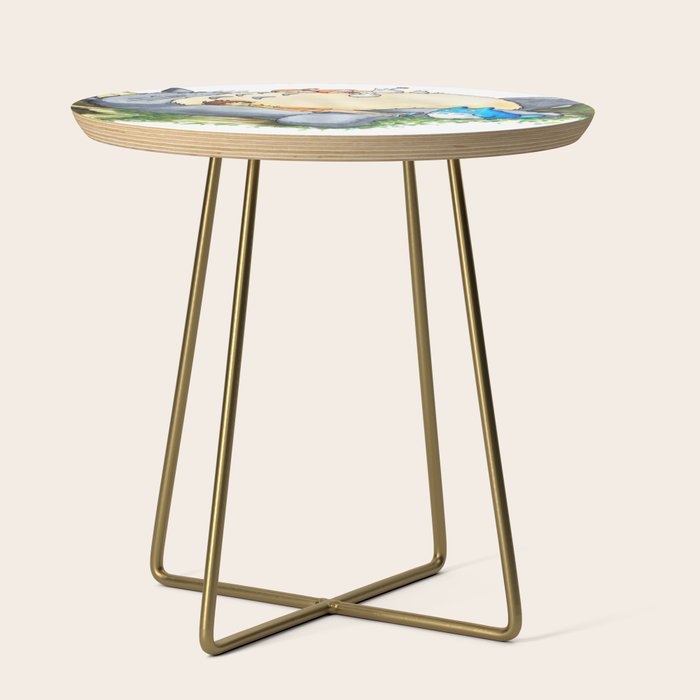 Ghibli forest illustration Side Table Gallery Image 1