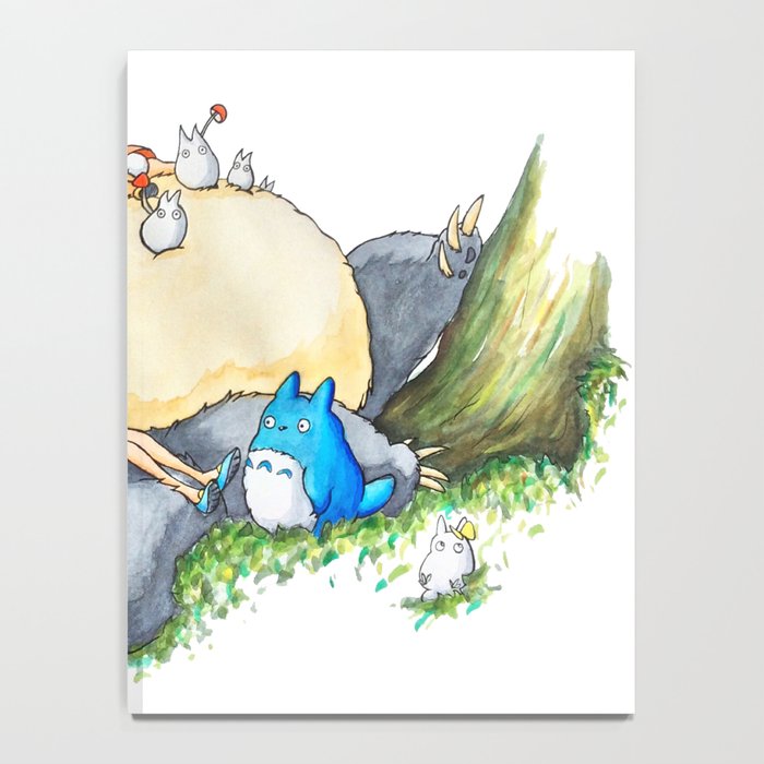 Ghibli forest illustration Notebook Gallery Image 4