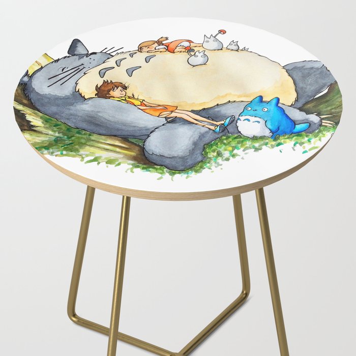 Ghibli forest illustration Side Table Gallery Image 2