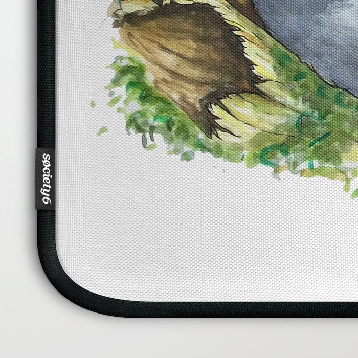 Ghibli forest illustration Laptop Sleeve Gallery Image 3