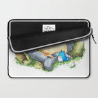 Ghibli forest illustration Laptop Sleeve Gallery Image 2