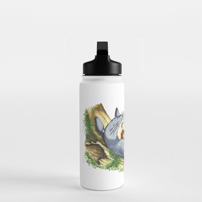 Ghibli forest illustration Water Bottle Gallery Image 3