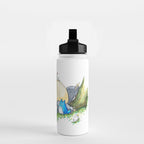 Ghibli forest illustration Water Bottle Gallery Image 2