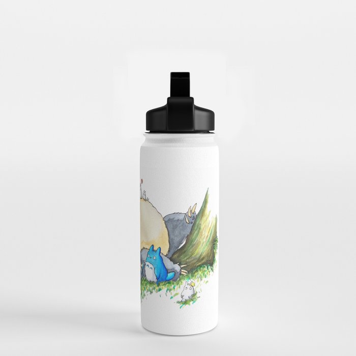 Ghibli forest illustration Water Bottle Gallery Image 2