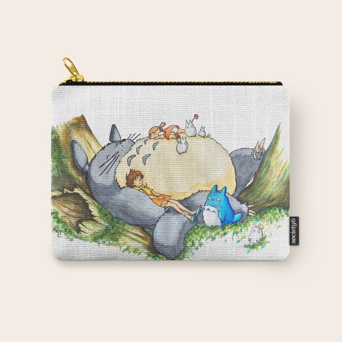 Ghibli forest illustration Carry All Pouch Gallery Image 1