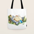 Ghibli forest illustration Tote Bag Gallery Image 1