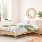 Ghibli forest illustration Duvet Cover Gallery Image 2