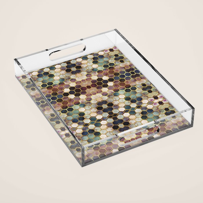 RUGGED MARBLE Acrylic Tray Gallery Image 1