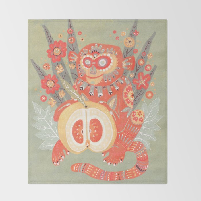Year of the Monkey Throw Blanket Gallery Image 2